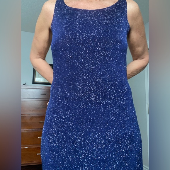 Kim and Co. Sparkling navy shift dress - Picture 7 of 13